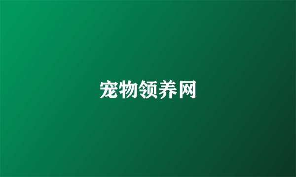 宠物领养网