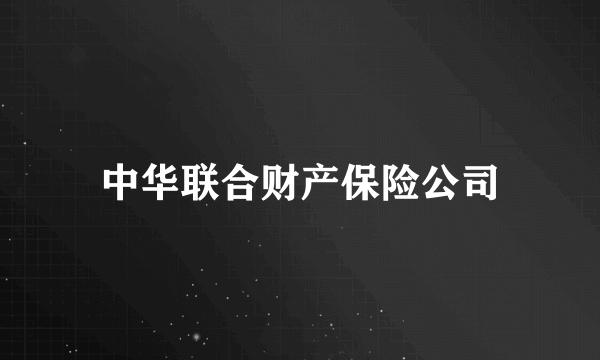 中华联合财产保险公司