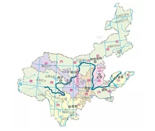 在地图上看，长江和黄河流经了我国哪些省市和自治区？