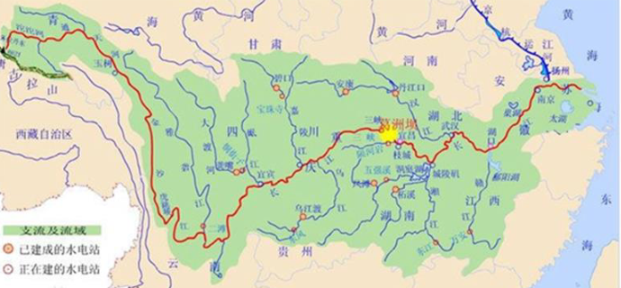 在地图上看，长江和黄河流经了我国哪些省市和自治区？