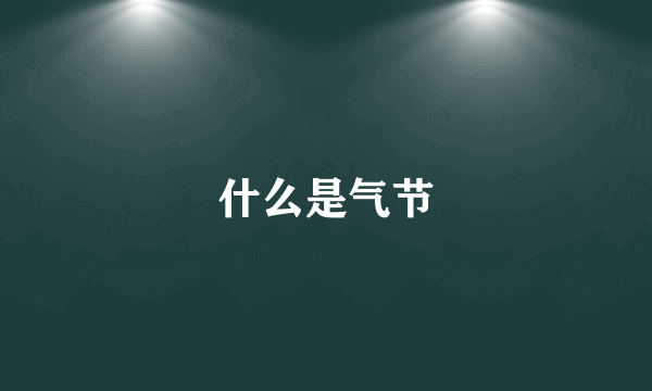 什么是气节