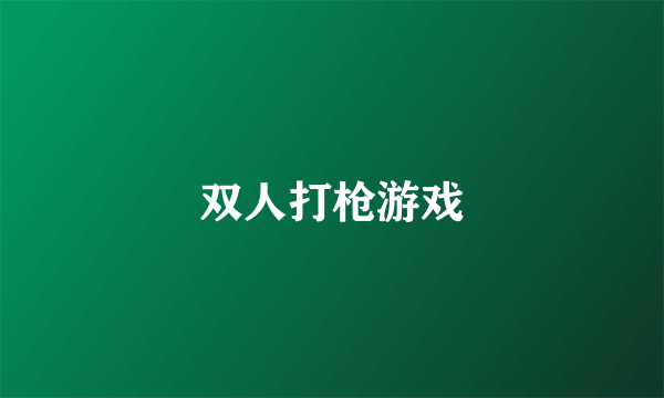 双人打枪游戏