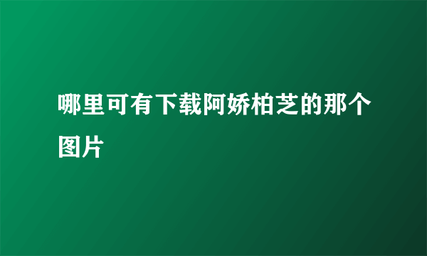 哪里可有下载阿娇柏芝的那个图片