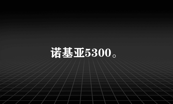 诺基亚5300。