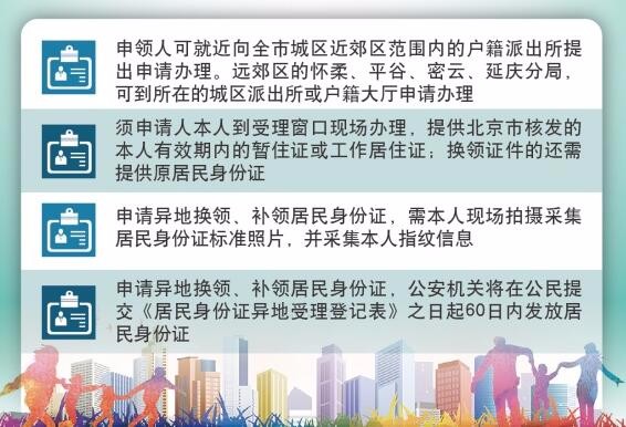 北京可以办理异地身份证到期换证吗