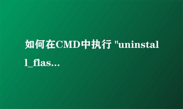 如何在CMD中执行 