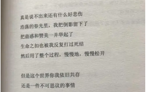 余秀华的诗