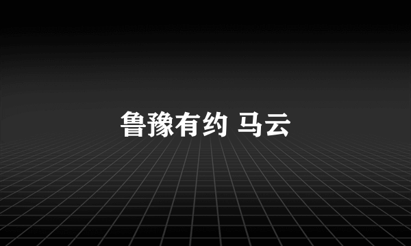 鲁豫有约 马云