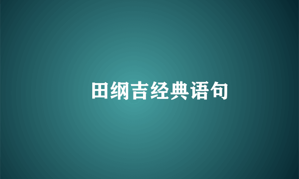 沢田纲吉经典语句