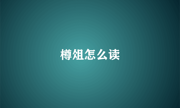 樽俎怎么读
