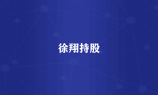 徐翔持股