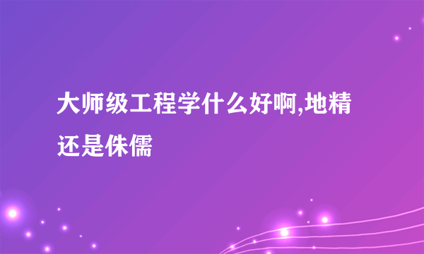 大师级工程学什么好啊,地精还是侏儒