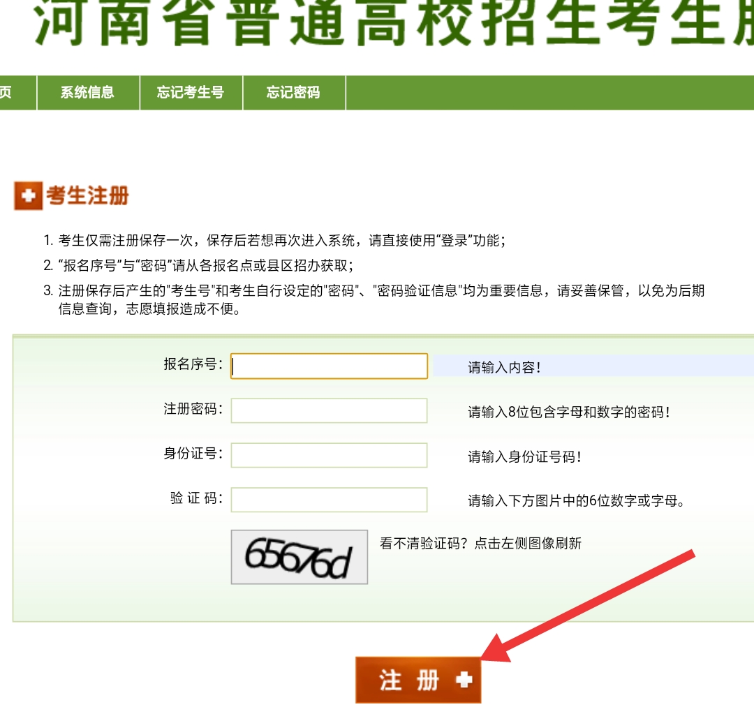 河南省高校招生服务平台怎样报名