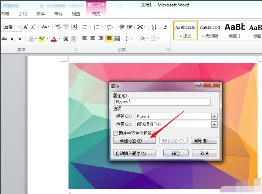 怎样在WORD里面加入图片并给图片加上标题？