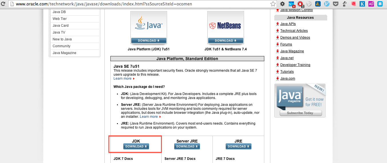 java jdk怎么从官网下载