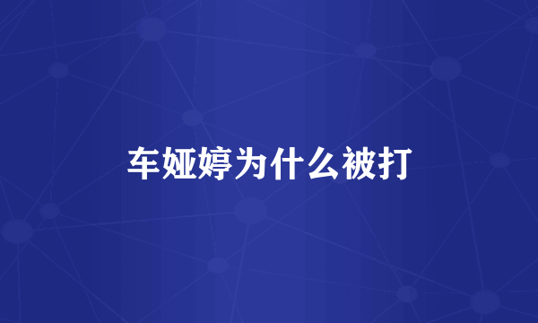 车娅婷为什么被打