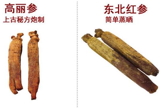 别直参,高丽参,红参有什么区别