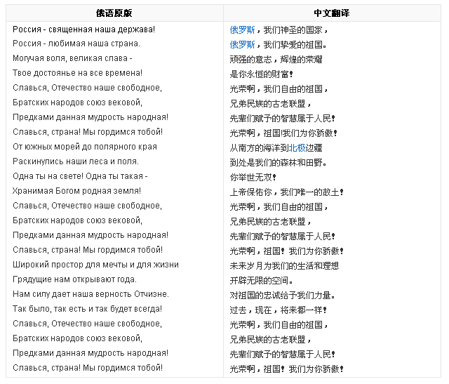 前苏联俄罗斯为什么有3个不同的国歌？