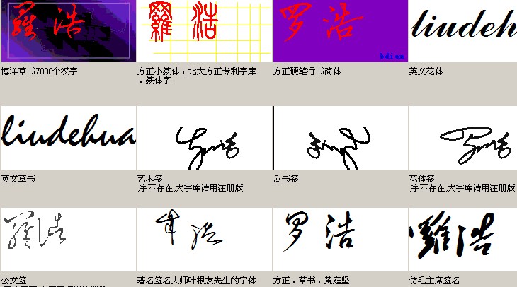 跪求艺术签名   罗浩