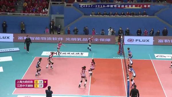 今日上海女排对阵江苏女排战况结果