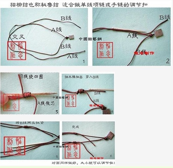 手链的编法大全图解简单怎么结口