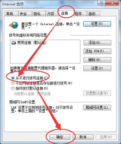 请问怎样取消开机时候自动弹出的“拨号连接”框