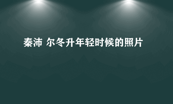 秦沛 尔冬升年轻时候的照片