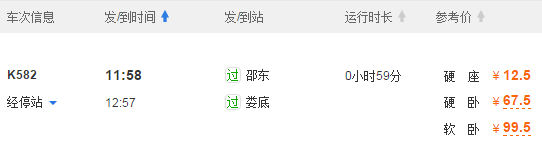 请问从邵东新火车站到云南曲靖车票价是多少