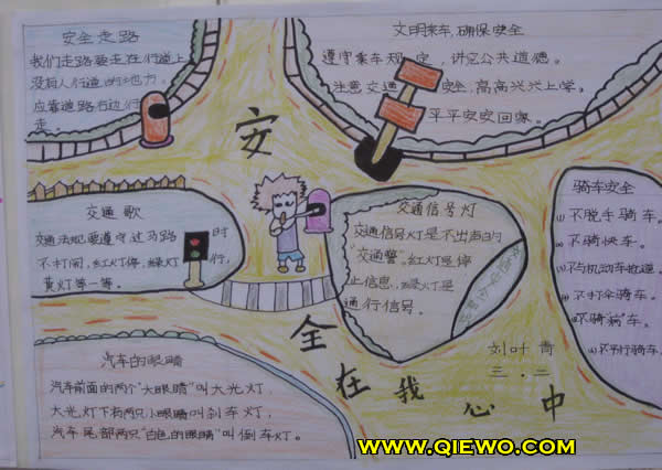 有关安全的在我心中手抄报的资料