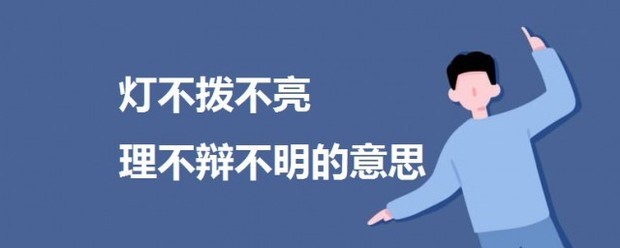 灯不拨不亮理不辩不明的意思