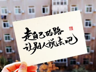走自己的路,让别人说去吧!什么意思?