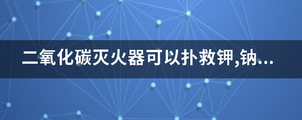 二氧化碳灭火器可以扑救钾,钠来自,镁金属火灾吗？