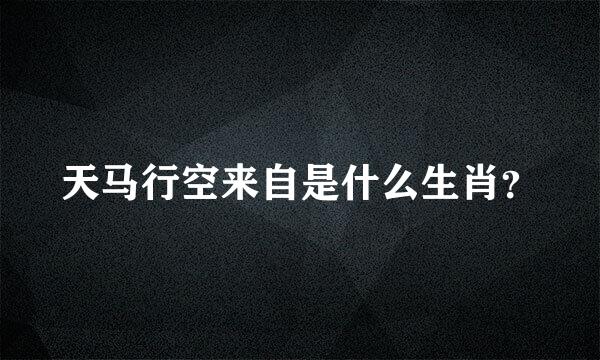 天马行空来自是什么生肖？