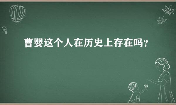 曹婴这个人在历史上存在吗？